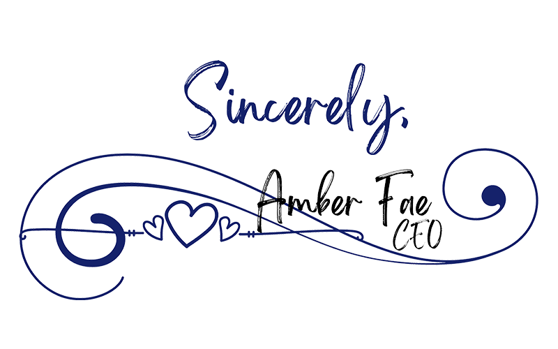 Amber Fae CEO signature