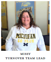 Missy Turnover Team Lead